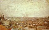 Vincent van Gogh View from Montmartre painting